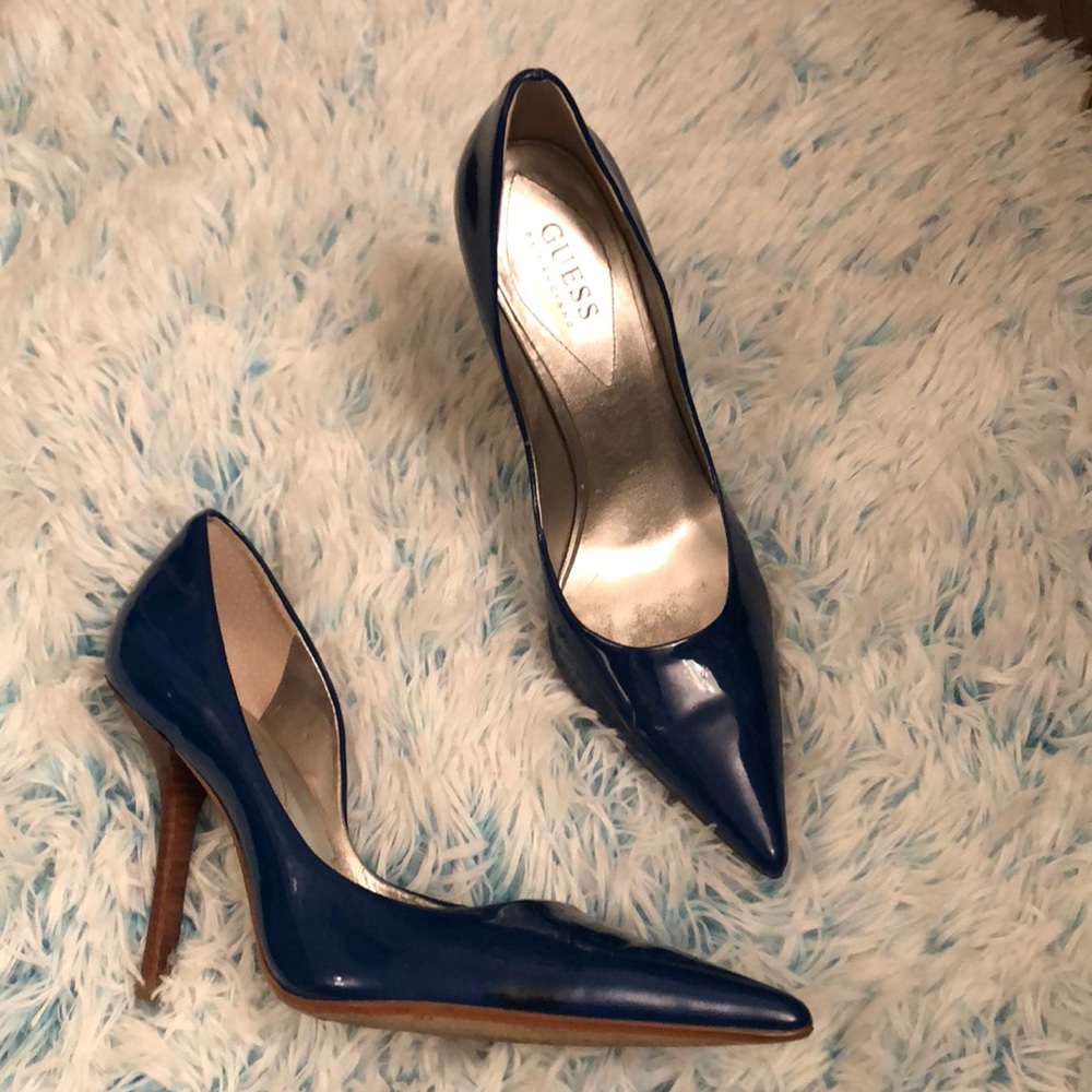 Guess by Marciano Size 8.5 in blue heel